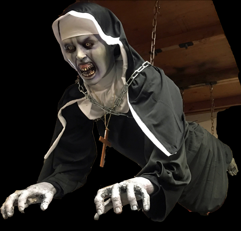 Chained to Ceiling Nun