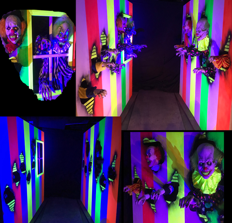 Clown Hallway Attack