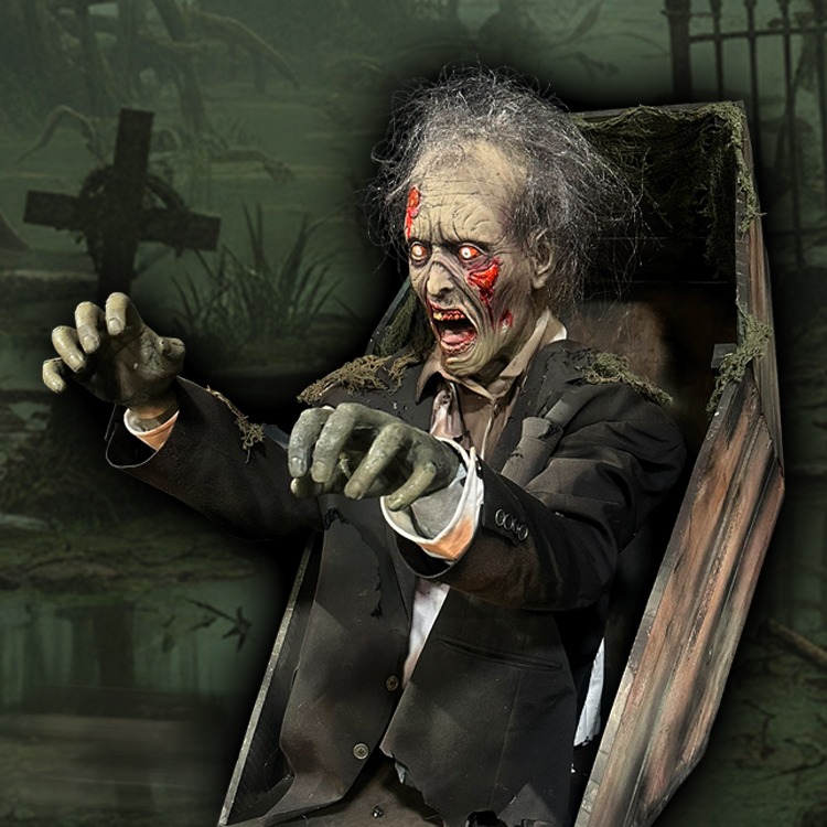 Coffin Dug Up Zombie
