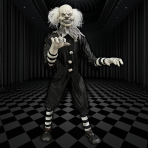 Giant Clown Reacher : Poison Props Animatronic Prop - PoisonProps.com