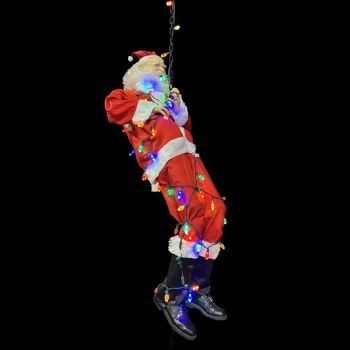 Santa Tangled in Lights