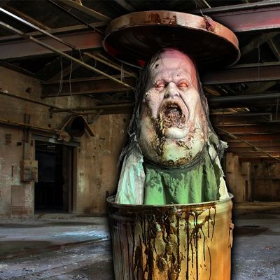 Maggot Trash Can