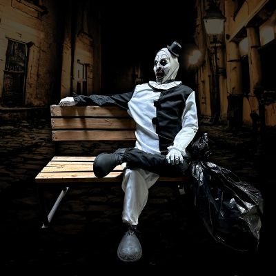 Terrifying Clown Bench - Static Photo Op