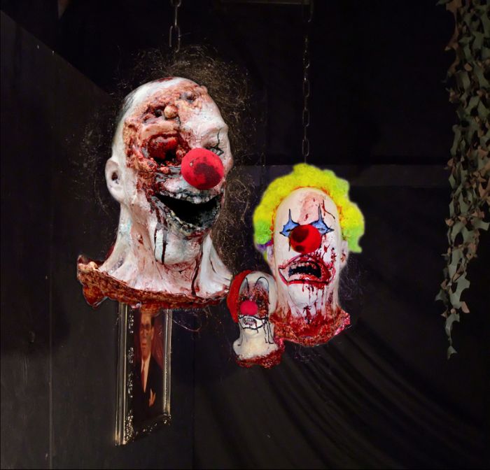 3 CLOWN HEAD DROPPER - HD526 3 CLOWN HEAD DROPPER - HD526