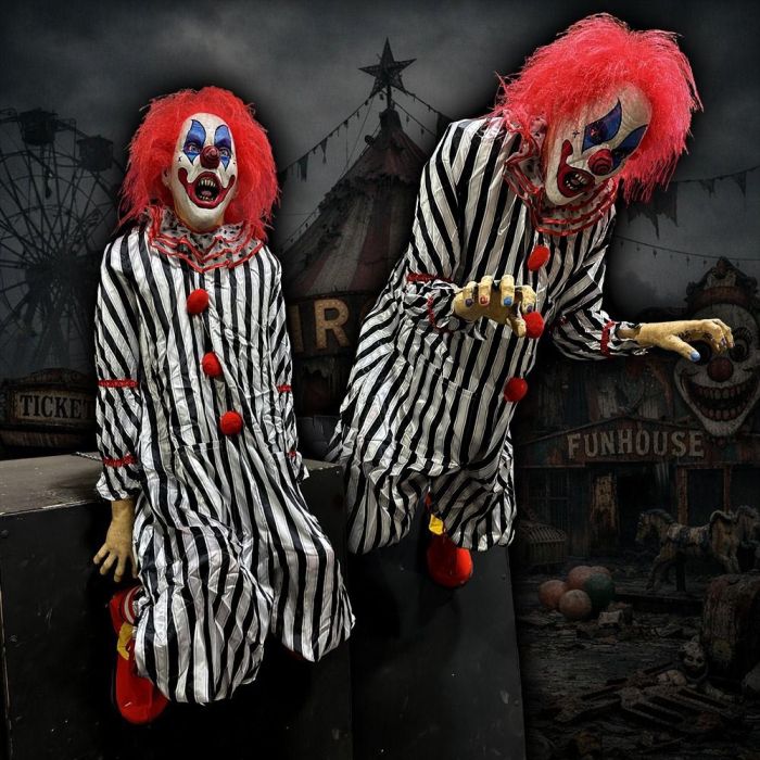 Sit and jump clown